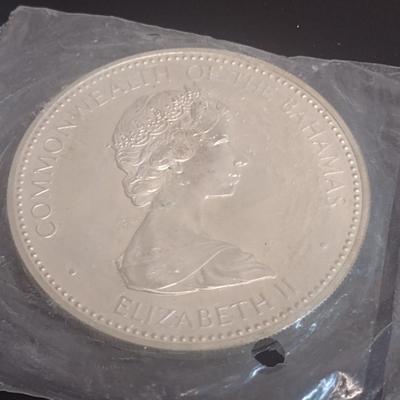 1973 Commonwealth of the Bahamas $10 Sterling Silver Uncirculated Coin 10 July 1973 Independance 49 grams (#23)