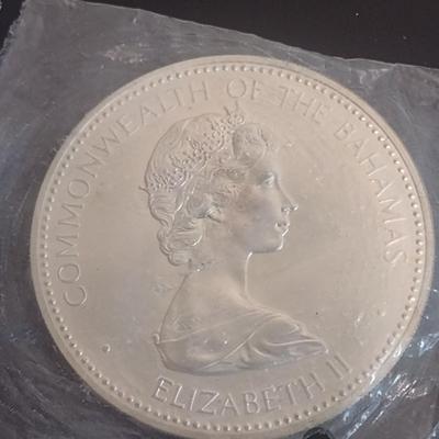1973 Commonwealth of the Bahamas $10 Sterling Silver Uncirculated Coin 10 July 1973 Independance 49 grams (#23)