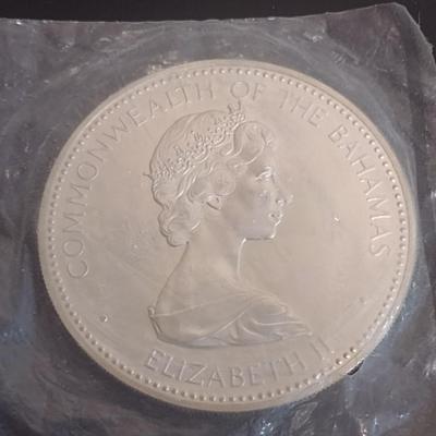 1973 Commonwealth of the Bahamas $10 Sterling Silver Uncirculated Coin 10 July 1973 Independance 49 grams (#24)