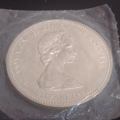 1973 Commonwealth of the Bahamas $10 Sterling Silver Uncirculated Coin 10 July 1973 Independance 49 grams (#24)