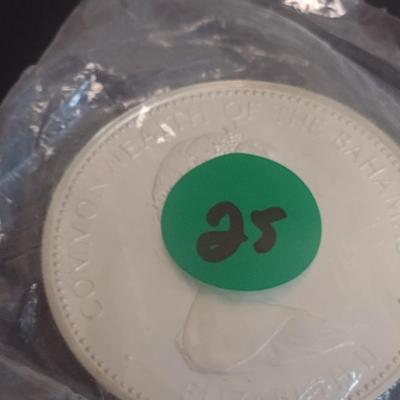 1973 Commonwealth of the Bahamas $10 Sterling Silver Uncirculated Coin 10 July 1973 Independance 49 grams (#25)