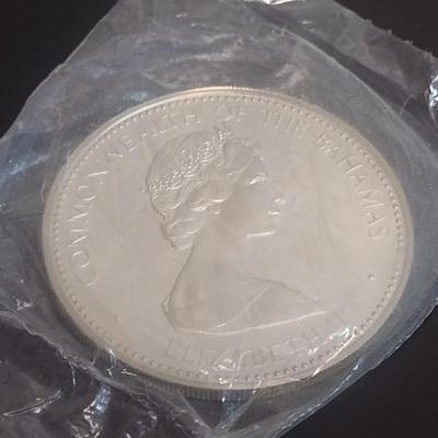 1973 Commonwealth of the Bahamas $10 Sterling Silver Uncirculated Coin 10 July 1973 Independance 49 grams (#25)