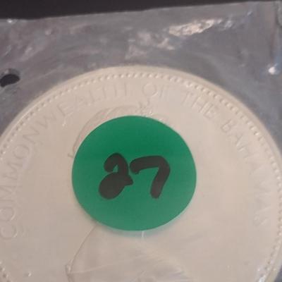 1973 Commonwealth of the Bahamas $10 Sterling Silver Uncirculated Coin 10 July 1973 Independance 49 grams (#27)