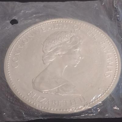 1973 Commonwealth of the Bahamas $10 Sterling Silver Uncirculated Coin 10 July 1973 Independance 49 grams (#27)
