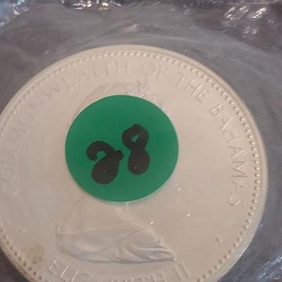 1973 Commonwealth of the Bahamas $10 Sterling Silver Uncirculated Coin 10 July 1973 Independance 49 grams (#28)