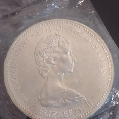 1973 Commonwealth of the Bahamas $10 Sterling Silver Uncirculated Coin 10 July 1973 Independance 49 grams (#28)