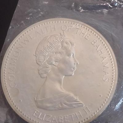 1973 Commonwealth of the Bahamas $10 Sterling Silver Uncirculated Coin 10 July 1973 Independance 49 grams (#29)