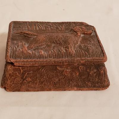 Framed Paul Wood Print & Matching Box and Ashtray (B3-KD)