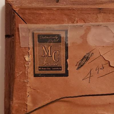 Framed Paul Wood Print & Matching Box and Ashtray (B3-KD)