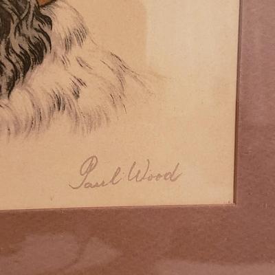 Framed Paul Wood Print & Matching Box and Ashtray (B3-KD)