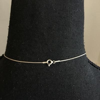 Gorgeous, sterling, silver pendant, and necklace 925 sterling silver