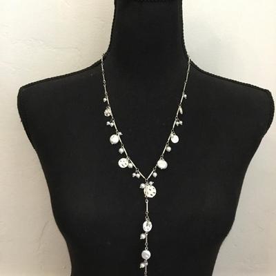 Very beautiful very nice 1946 Y drop dangle necklace