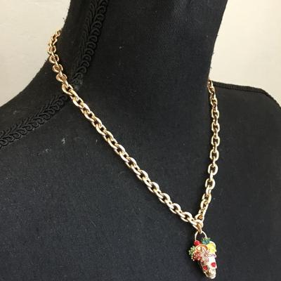 Betsey Johnson, vintage sugar skull necklace excellent condition