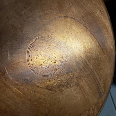 LOT 157B: Assorted Pots & Pans; Revere Ware Copper Bottom & More