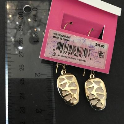 Betsey, Johnson, sugar skull drop earrings