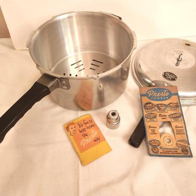 Lot #55 New Old Stock - Unused Presto Meat Master Pressure Cooker - complete