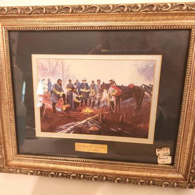 Lot #56 Framed Civil War Print "Defenders of the Cause" - John Demott