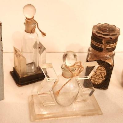 Lot #60 Lot of Antique Perfume Bottles