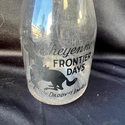Sale Photo Thumbnail #631: This is a RARE bottle!!  Plains Dairy predominantly used square bottles!  The round ones are very hard to find.