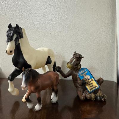 Elmer’s Horse sense. With two plastic horses.