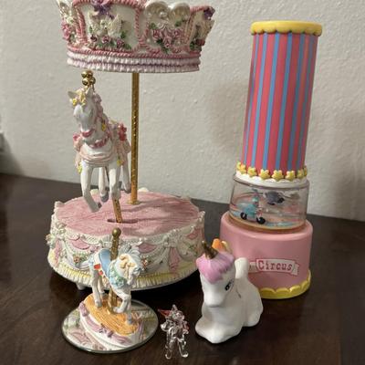 Vintage kaleidoscope. Musical carousel and misc.