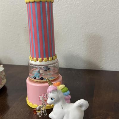 Vintage kaleidoscope. Musical carousel and misc.