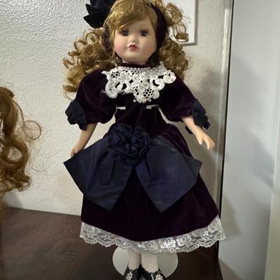 Vintage porcelain dolls.