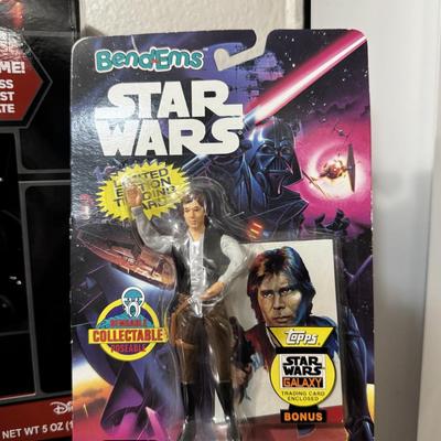 Star Wars figures. Darth Vader candy dispenser.