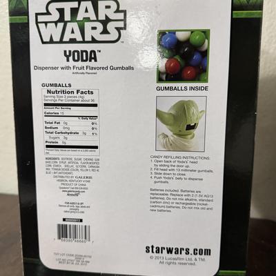 Yoda Candy dispenser and Star Wars figures.