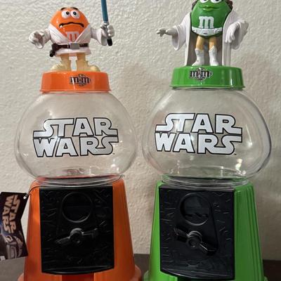 Star Wars M&M’s candy dispensers.