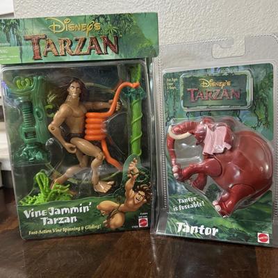 Vintage Disney Tarzan figures.
