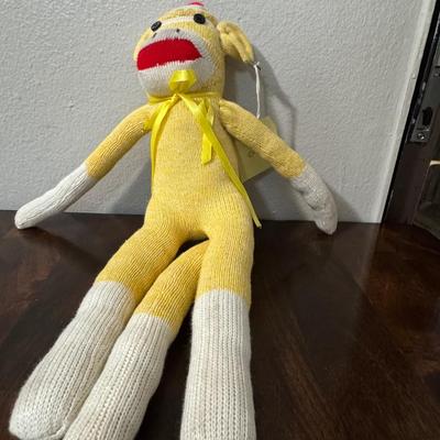 Vintage sock monkeys.