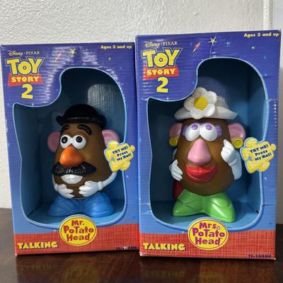 Vintage Toy Story Mrs. and Mr. potato head.