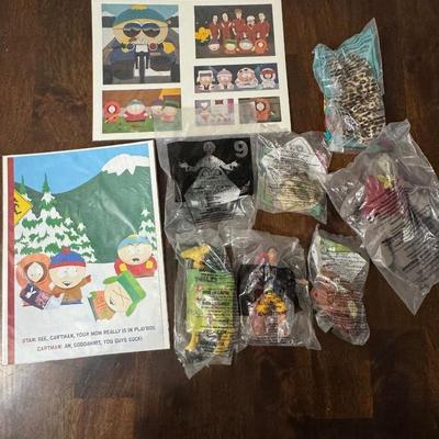 Vintage Ronald McDonald happy meal toys South Park pictures