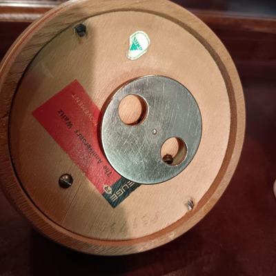 REUGE SWISS MUSIC BOX, A HUMMEL "LOST SHEEP" AND A LEFTON FIGURE