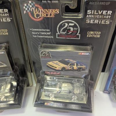 Sale Photo Thumbnail #1146: NASCAR Dale Earnhardt - Winner's Circle Silver Anniversary Series Cars - Winners Circle LE Car - Racing Action #1