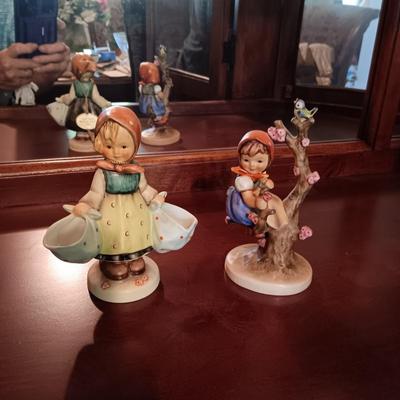 "MOTHER'S DARLING" & "APPLE TREE GIRL" HUMMEL FIGURES