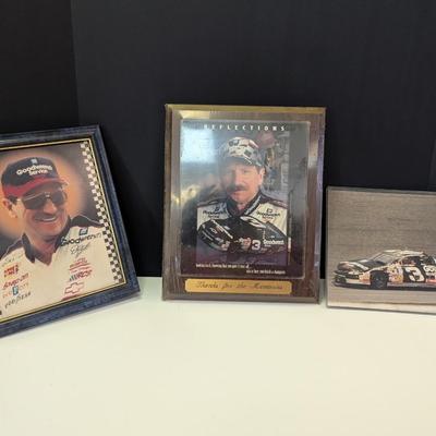 Sale Photo Thumbnail #1284: 2 - Dale Earnhardt Wall Plaques & 8 x 10 Photo