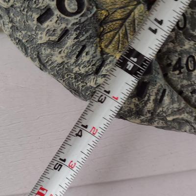 Composite Butterfly Design Clock Thermometer