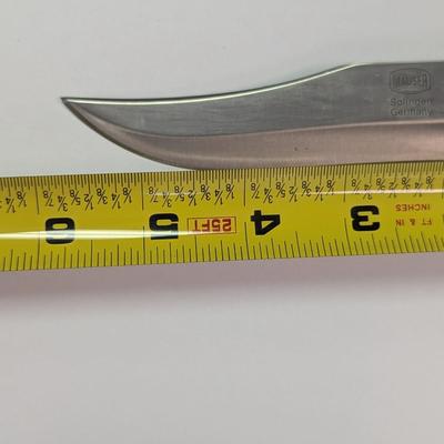 Mauser Solingen Germany Fixed Blade Knife With Sheath #1