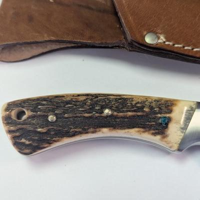 Mauser Solingen Germany Fixed Blade Knife With Sheath #1