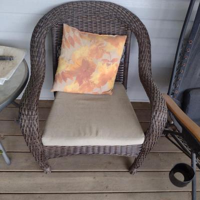 Plastic Wicker Chair (Choice A)