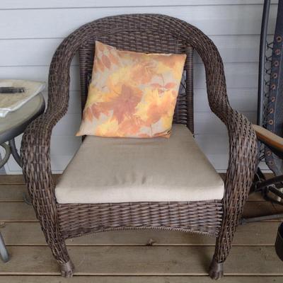 Plastic Wicker Chair (Choice A)
