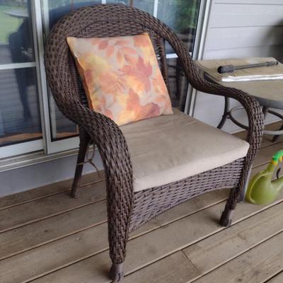 Plastic Wicker Chair (Choice B)