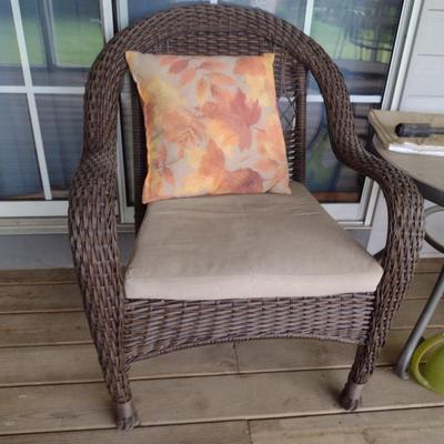 Plastic Wicker Chair (Choice B)