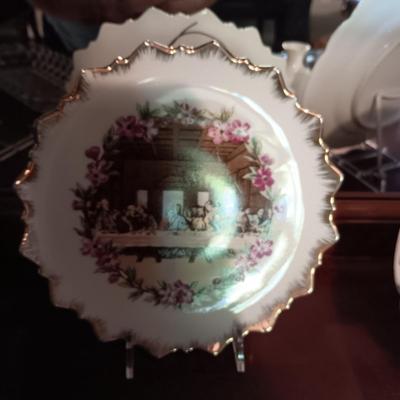 FOSTORIA SERVING DISHES, DECORATIVE PLATES FROM 1927, GERO ZILVIUM SPOONS AND MORE