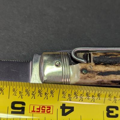 Sale Photo Thumbnail #556: Vintage PUMA 959 Universal Jagdmesser Handarbeit Folding Knife Solingen Germany #3