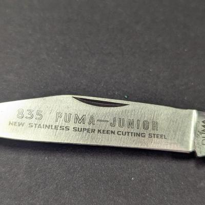 Sale Photo Thumbnail #562: 835 Puma Germany  - Junior New Stainless Super Keen Cutting Steel 2 Blade Pocket Knife #4