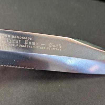 Sale Photo Thumbnail #572: 6396 Handmade Original Puma - Bowie Genuine Pumaster Steel Germany Knife With Sheath #5