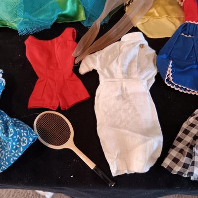 VINTAGE BARBIE DOLL CLOTHES AND EXTRAS